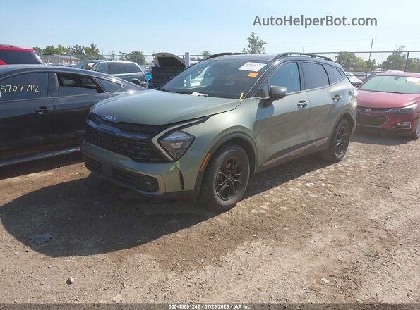 5XYK7CAF4PG058612 2023 KIA SPORTAGE Green Vista tres cuartos delantera izquierda