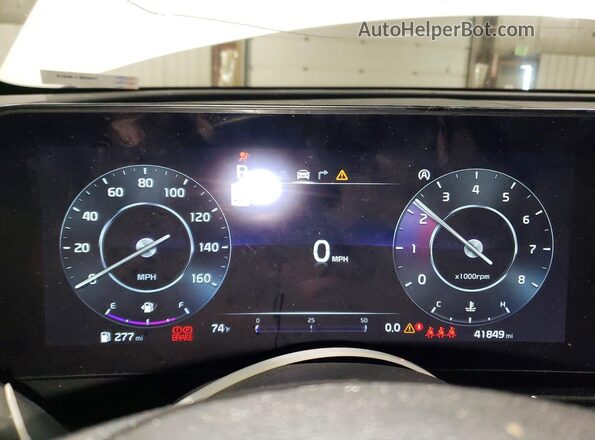 5XYK7CDF5RG175713 2024 KIA SPORTAGE Белый Вид щитка приборов