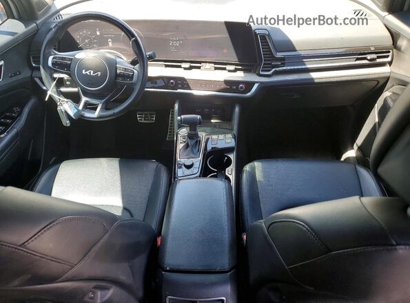 5XYK7CDF7RG186258 2024 KIA SPORTAGE Silver Dashboard view