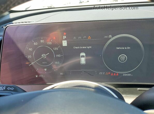 5XYK7CDF7RG186258 2024 KIA SPORTAGE Silver Instrument cluster view