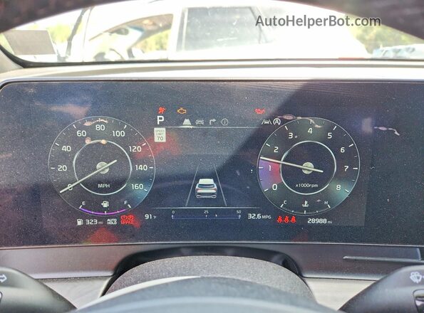 5XYK7CDF8RG171638 2024 KIA SPORTAGE Gray Vista del cuadro de instrumentos