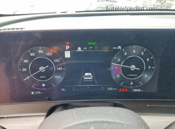 5XYK7CDF9RG179893 2024 KIA SPORTAGE Green ხელსაწყოთა პანელის ხედი