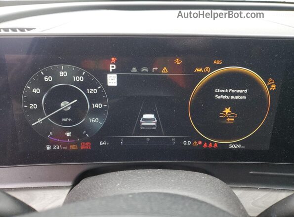 5XYK7CDFXSG324896 2025 KIA SPORTAGE Белый Вид щитка приборов