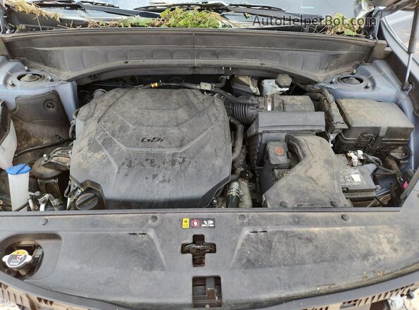 5XYP24GC1RG469556 2024 KIA TELLURIDE Gray Engine compartment view