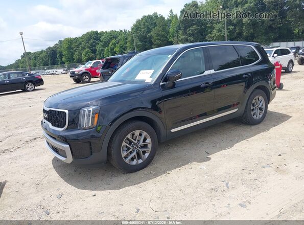 5XYP24GC4PG328722 2023 KIA TELLURIDE Black წინა მარცხენა ხედი სამი მეოთხედიდან