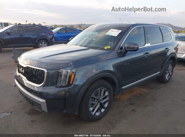5XYP24GC6PG334120 2023 KIA TELLURIDE Gray Vista tres cuartos delantera izquierda