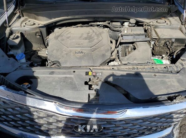 5XYP24HC0MG110724 2021 KIA TELLURIDE Black Вид підкапотного простору