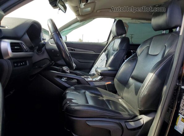 5XYP24HC0MG110724 2021 KIA TELLURIDE Black Вид салону спереду