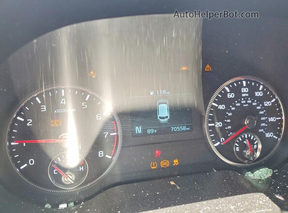 5XYP24HC2MG119120 2021 KIA TELLURIDE White Instrument cluster view