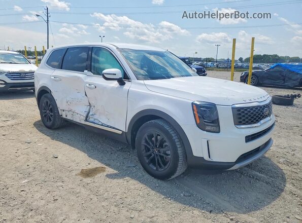 5XYP24HC2MG127752 2021 KIA TELLURIDE Белый Передняя правая четверть