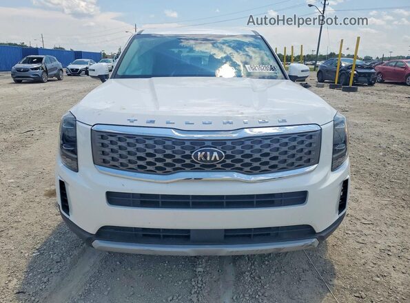 5XYP24HC2MG127752 2021 KIA TELLURIDE Белый Вид спереди