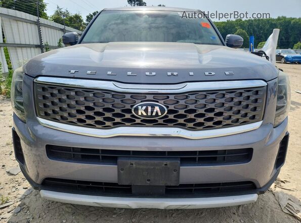 5XYP24HC3LG032213 2020 KIA TELLURIDE Blue Widok z przodu