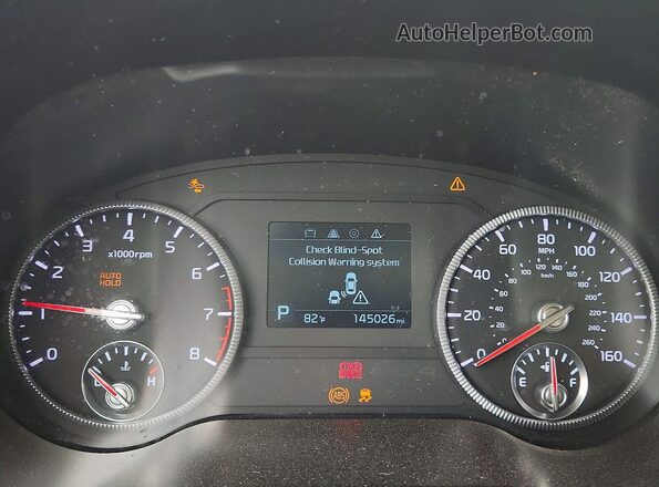 5XYP24HC3LG032213 2020 KIA TELLURIDE Blue Widok zestawu wskaźników