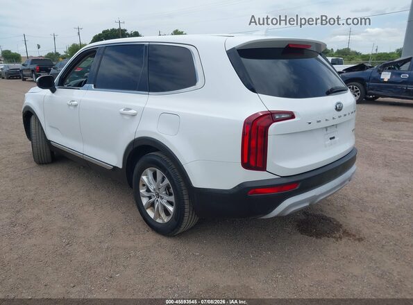 5XYP24HC5LG026347 2020 KIA TELLURIDE White Հետևի ձախ