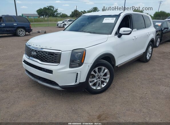 5XYP24HC5LG026347 2020 KIA TELLURIDE White Առջևի ձախ երեք քառորդ տեսարան