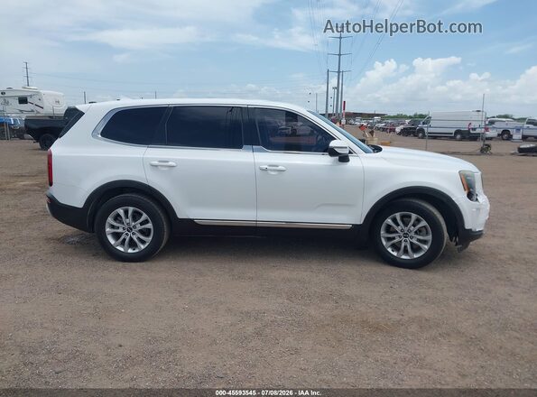 5XYP24HC5LG026347 2020 KIA TELLURIDE White Սալոնի հետևի տեսք