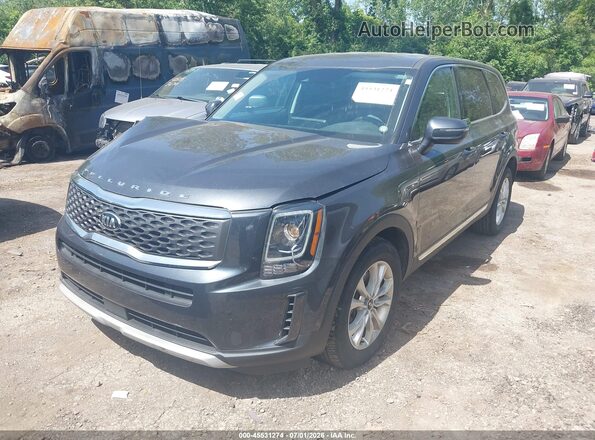 5XYP24HC5LG093336 2020 KIA TELLURIDE Gray Առջևի ձախ երեք քառորդ տեսարան