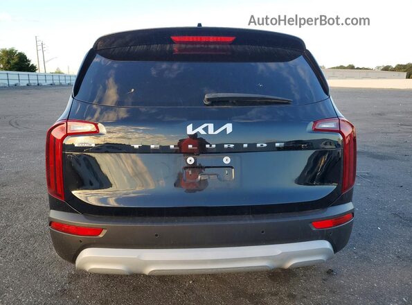 5XYP24HC5NG245098 2022 KIA TELLURIDE Black Вид ззаду