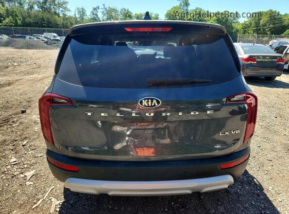 5XYP24HC7LG070477 2020 KIA TELLURIDE Gray Rear view