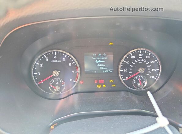 5XYP24HC7LG070477 2020 KIA TELLURIDE Gray Instrument cluster view