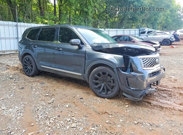 5XYP24HC8MG099228 2021 KIA TELLURIDE Gray Առջևի աջ