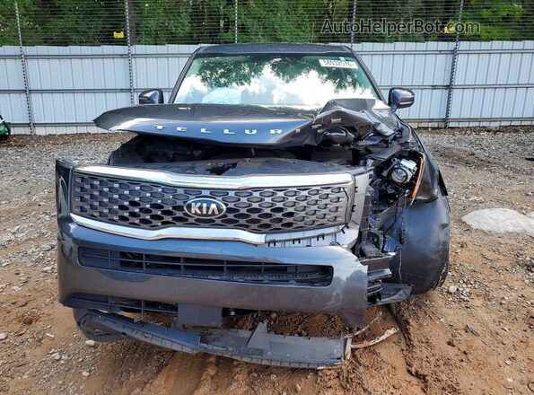 5XYP24HC8MG099228 2021 KIA TELLURIDE Gray Դիմացի տեսք