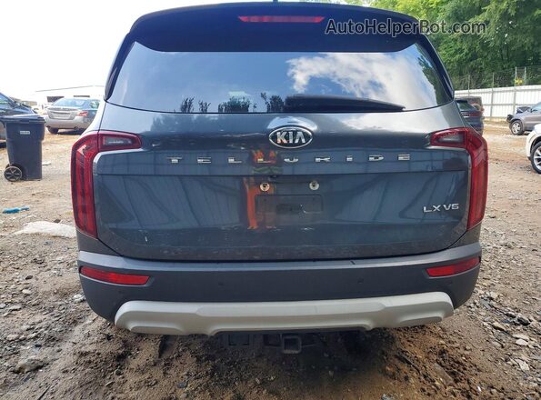 5XYP24HC8MG099228 2021 KIA TELLURIDE Gray Հետևի տեսք