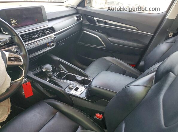 5XYP2DHC0NG200764 2022 KIA TELLURIDE Black Вид салону спереду
