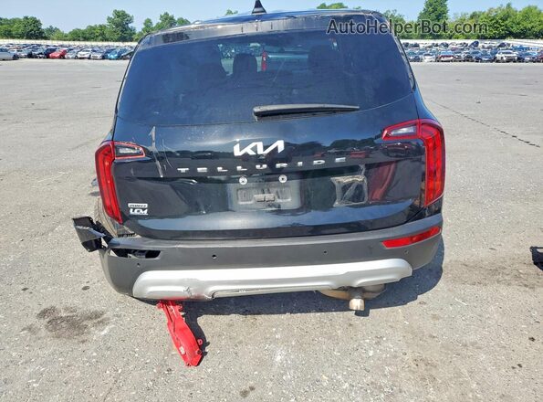 5XYP2DHC0NG200764 2022 KIA TELLURIDE Black Вид ззаду