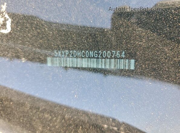 5XYP2DHC0NG200764 2022 KIA TELLURIDE Black Вид наклейки з VIN-кодом