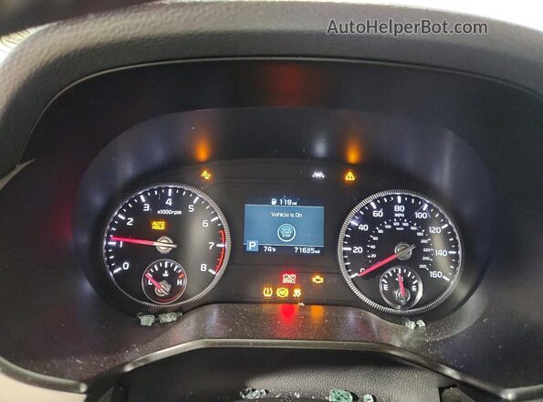 5XYP2DHC1LG073066 2020 KIA TELLURIDE White ხელსაწყოთა პანელის ხედი