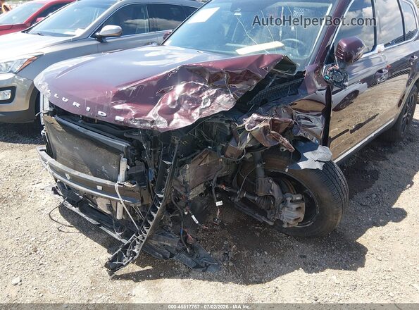 5XYP2DHC3NG203805 2022 KIA TELLURIDE Maroon Vista frontal