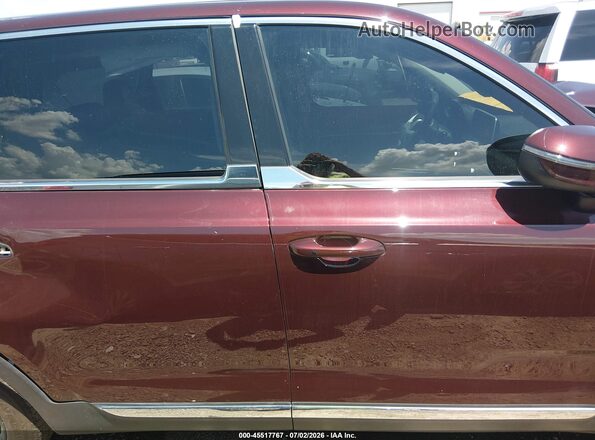 5XYP2DHC3NG203805 2022 KIA TELLURIDE Maroon Vista interior trasera