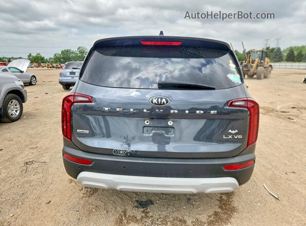 5XYP2DHC6LG069594 2020 KIA TELLURIDE Gray Вид ззаду