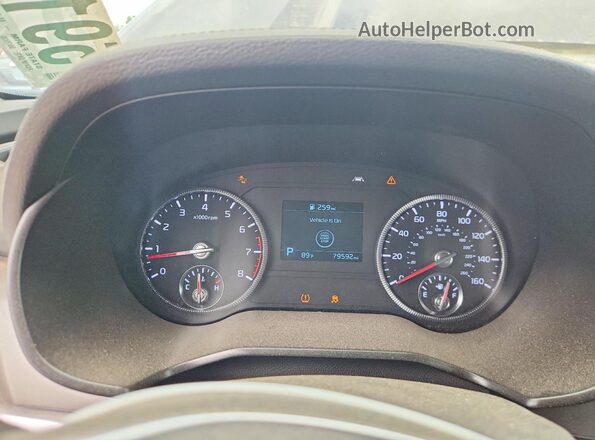 5XYP2DHC6LG069594 2020 KIA TELLURIDE Gray Вид щитка приладів