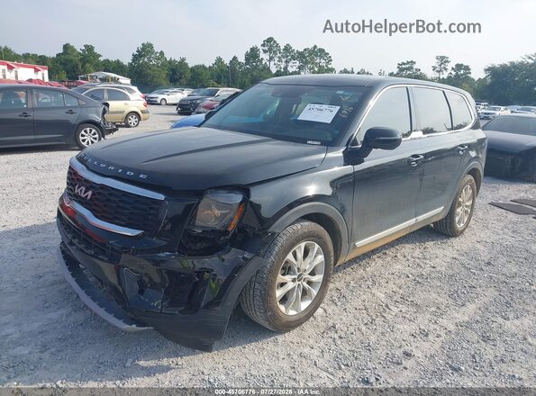 5XYP2DHC6NG214829 2022 KIA TELLURIDE Black Առջևի ձախ երեք քառորդ տեսարան