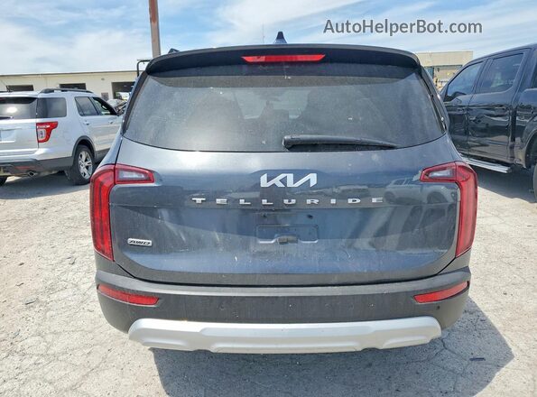 5XYP2DHC6NG219450 2022 KIA TELLURIDE Black Rear view