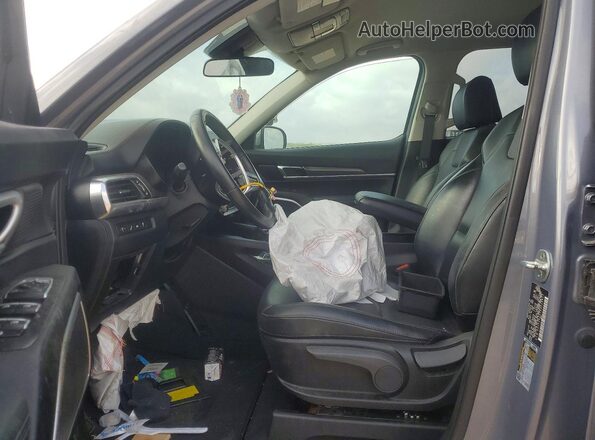 5XYP2DHC7NG229811 2022 KIA TELLURIDE Gray Widok wnętrza z przodu