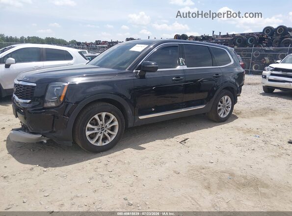 5XYP2DHC7NG264610 2022 KIA TELLURIDE Black წინა მარცხენა ხედი სამი მეოთხედიდან