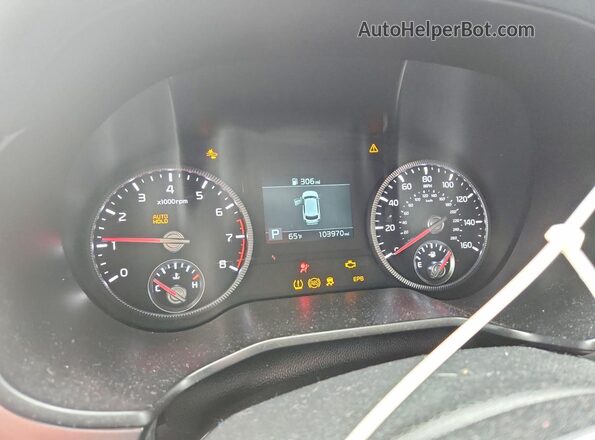 5XYP2DHC9LG011009 2020 KIA TELLURIDE White ხელსაწყოთა პანელის ხედი