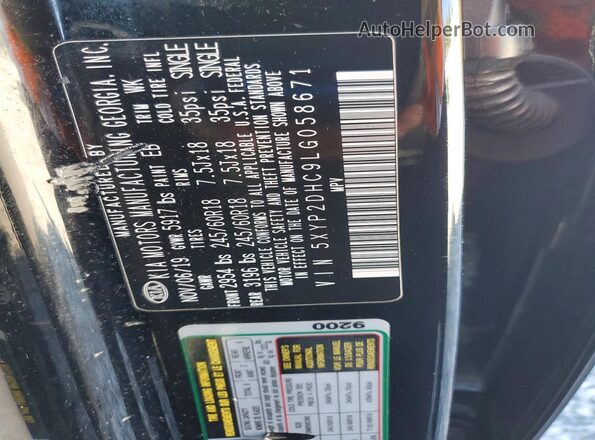 5XYP2DHC9LG058671 2020 KIA TELLURIDE Black Սալոնի 360 աստիճան տեսք