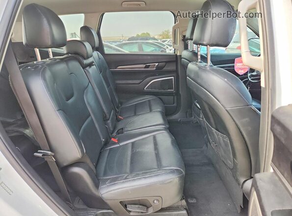 5XYP2DHC9LG079021 2020 KIA TELLURIDE White Rear seats view