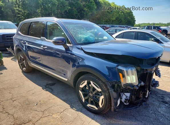 5XYP34GC4PG373396 2023 KIA TELLURIDE Blue Przód prawy