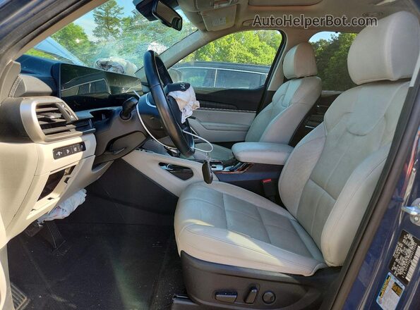5XYP34GC4PG373396 2023 KIA TELLURIDE Blue Widok wnętrza z przodu