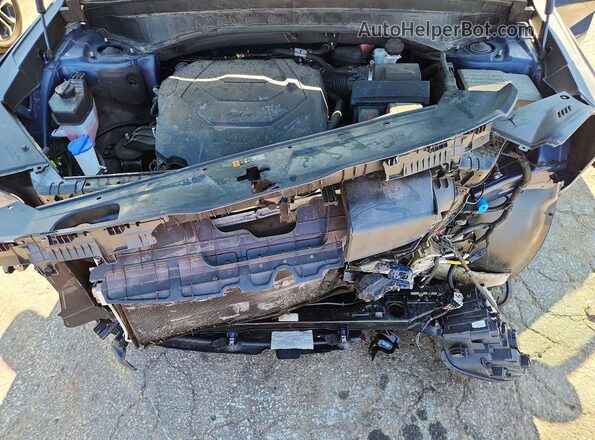 5XYP34GC4PG373396 2023 KIA TELLURIDE Blue Widok wnętrza z tyłu