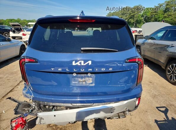 5XYP34GC4PG373396 2023 KIA TELLURIDE Blue Widok z tyłu