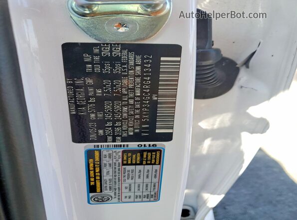 5XYP34GC4RG413432 2024 KIA TELLURIDE Белый Вид подкапотного пространства