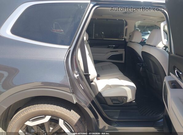 5XYP34GC5PG352394 2023 KIA TELLURIDE Gray Vista de la etiqueta del VIN