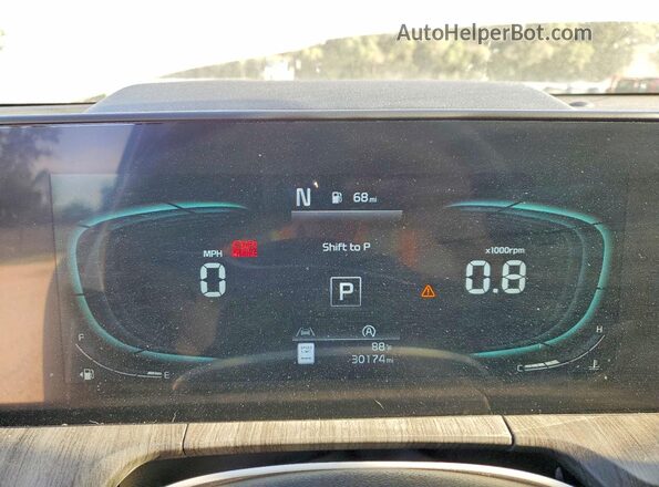 5XYP34GC7SG622184 2025 KIA TELLURIDE White Instrument cluster view