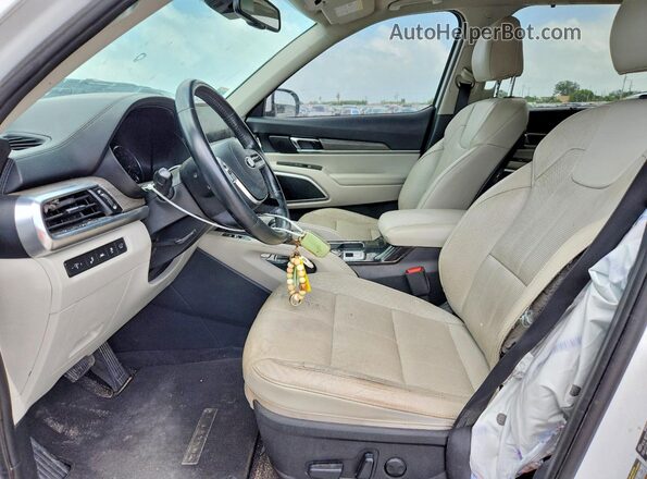 5XYP34HC0LG083651 2020 KIA TELLURIDE Белый Вид салона спереди